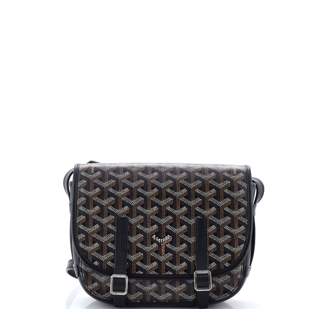 Goyard PM Belvedere Messenger Bag Coated Canvas with Leather